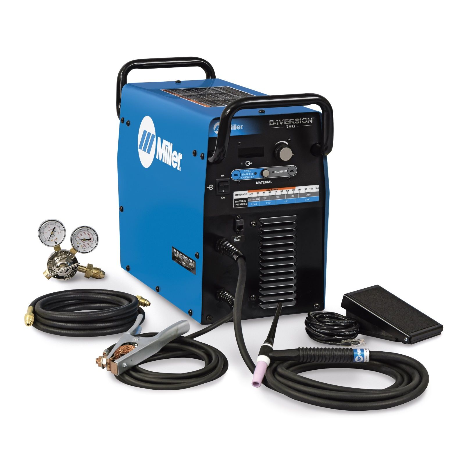 MILLER DIVERSION 180 AC/DC TIG LASSER COMPLEET (907627)