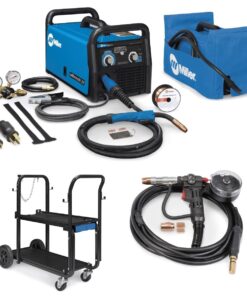 MILLER MILLERMATIC 211 MIG LASSER, SPOOLMATE 150, EN TOEBEHOREN (907614)