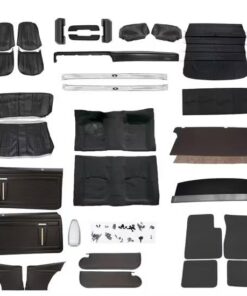 Complete Interior Kit for 1969-70 Nova w/o AC, Bucket Seats, Black