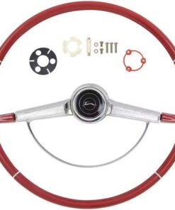 OER *R66002 1966 Impala Steering Wheel Kit, Red