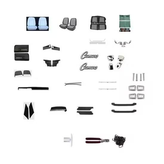 Deluxe Houndstooth Mega Interieur Kit, 1969 Camaro zonder airco